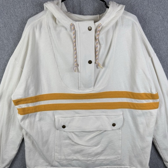 Faherty Sweater Womens XL Daybreak Oversize Hoodie Terry Beach Walk Casual - Picture 2 of 9